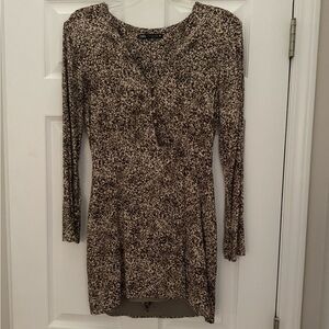 Zara Front Button Wrap Dress